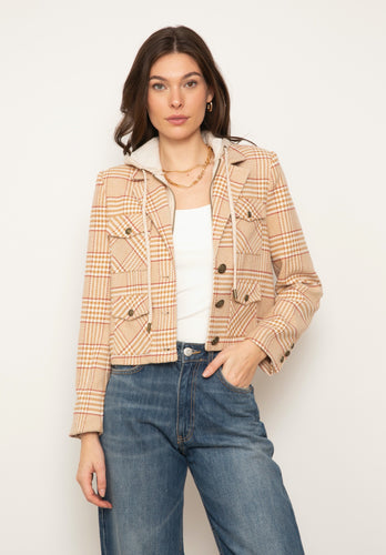 Celine Plaid Dickey Jacket