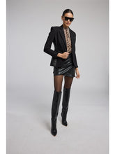 Load image into Gallery viewer, Gayle Vegan Leather Ponte Combo Blazer