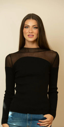 Jocelyn Sheer Yoke Top