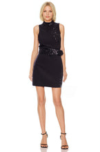 Load image into Gallery viewer, Sequin Belt Mini Dress