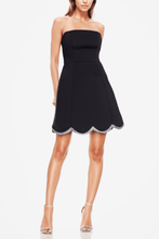 Load image into Gallery viewer, Scallop Hem Mini Dress