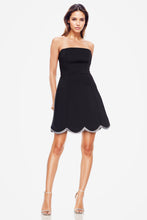 Load image into Gallery viewer, Scallop Hem Mini Dress