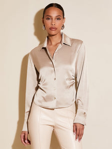 Tawnie Side Pleat Shirt