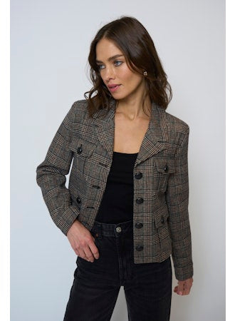 Eden Plaid Double Pocket Jacket