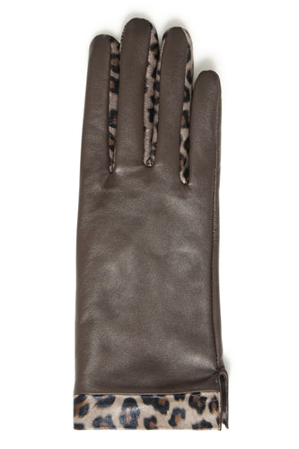 Leopard Cuff Gloves