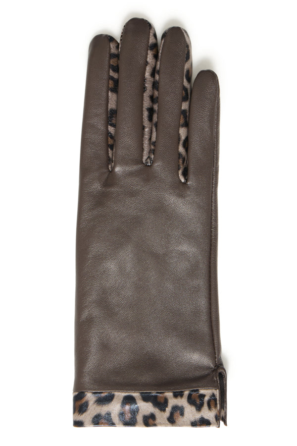 Leopard Cuff Gloves