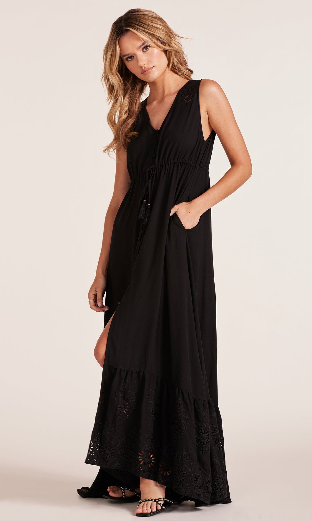 Embroidered Eyelet Dress