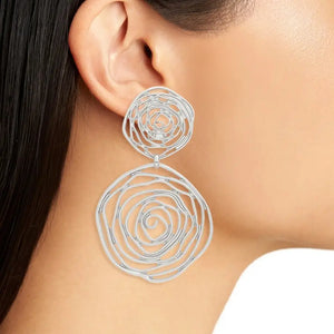 Floral Statement Earrings *multiple colors*
