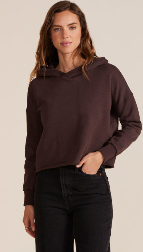 Hi-Low Cropped Hoodie