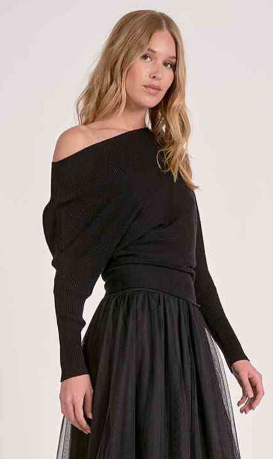 Off Shoulder Sweater