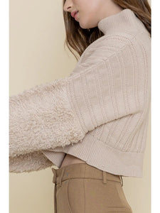 Turtleneck Knit Top