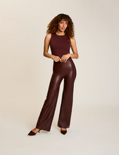 Load image into Gallery viewer, Faux Leather Wide Leg Pant