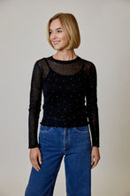 Load image into Gallery viewer, Sheer Embroidered Sweater Top