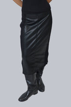 Load image into Gallery viewer, Milan Vegan Leather Combo Skirt
