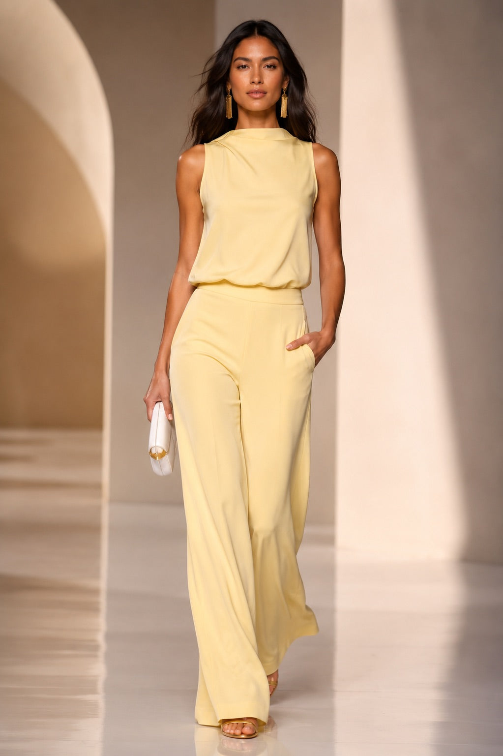 Fiona Belize Satin Straight Leg Pant *multiple colors*