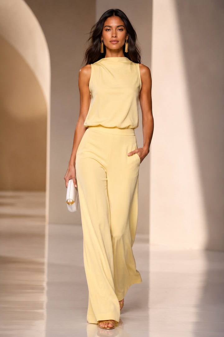 Fiona Belize Satin Straight Leg Pant *multiple colors*