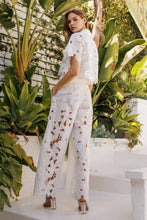 Load image into Gallery viewer, Lace Sleeve Button Blouse