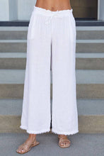 Load image into Gallery viewer, Linen Fringe Hem Pant