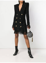 Load image into Gallery viewer, Tweed Fringed Tassel Dress