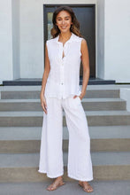 Load image into Gallery viewer, Linen Fringe Hem Pant