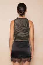 Load image into Gallery viewer, RUCHED MESH TANK TOP
