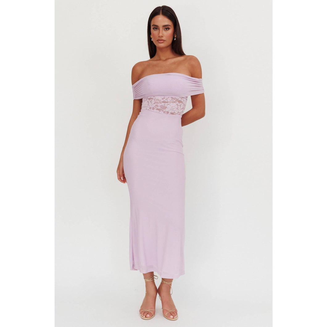 OFF SHOULDER LACE DRESS