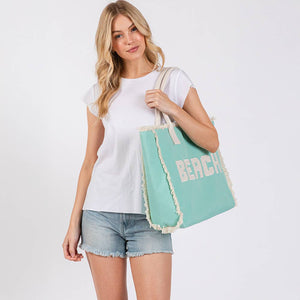 Beach Fringe Tote Bag