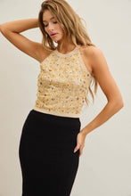 Load image into Gallery viewer, Beaded Blossom Knit Top