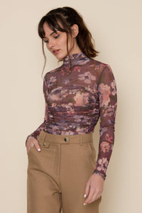 Side Seam Mock Neck Bodysuit
