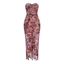 Load image into Gallery viewer, Floral Embroidered Sequin Dress