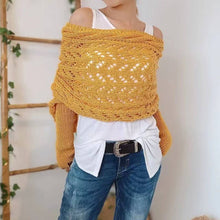 Load image into Gallery viewer, ACCITY - Cable Knit Infinity Scarf with Sleeves for Fall _CWASC1537