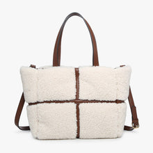 Load image into Gallery viewer, Marlene Sherpa Contrast Tote *Multiple Colors Available*