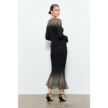 Load image into Gallery viewer, Metallic Lurex Midi Skirt