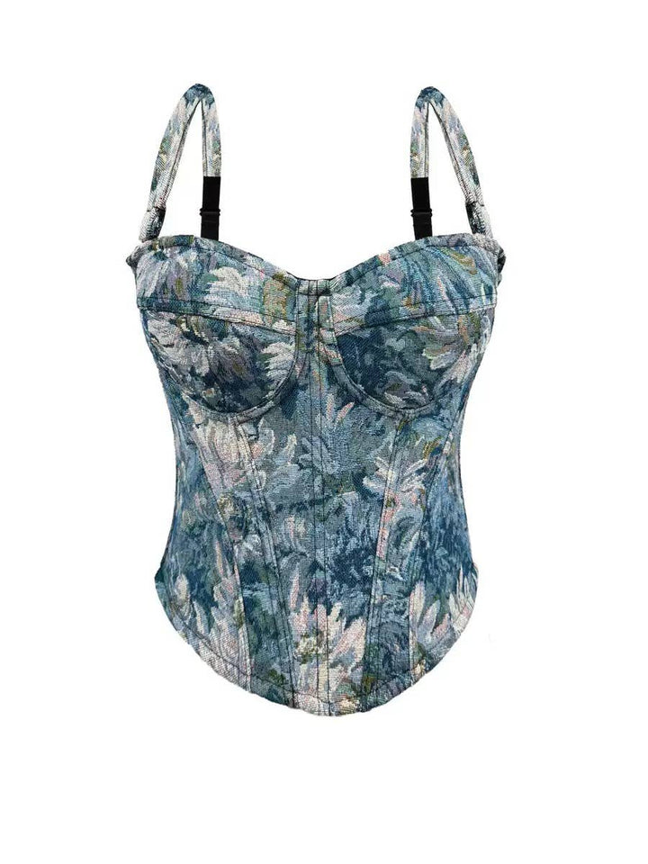 Brocade Corset Top