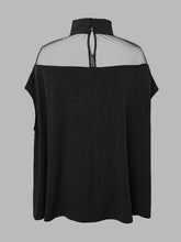 Load image into Gallery viewer, VividLux - Batwing Sleeves See-Through High-Neck Blouses&amp;Shirts Tops