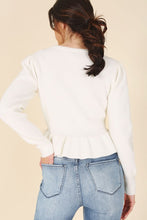 Load image into Gallery viewer, Peplum Sweater Top *Multiple Colors Available*