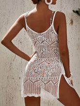 Load image into Gallery viewer, Split Spaghetti Dress in White
