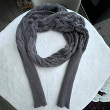 Load image into Gallery viewer, ACCITY - Cable Knit Infinity Scarf with Sleeves for Fall _CWASC1537