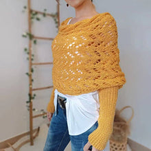 Load image into Gallery viewer, ACCITY - Cable Knit Infinity Scarf with Sleeves for Fall _CWASC1537