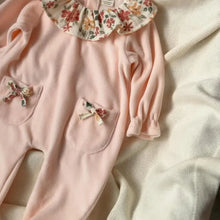 Load image into Gallery viewer, Nipperland - Velvet &amp; Knit Baby Girl Outfit – 2-Piece Fall/Winter Set