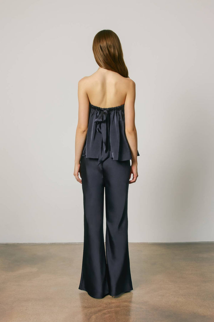 Satin Relaxed Straight Leg Pants