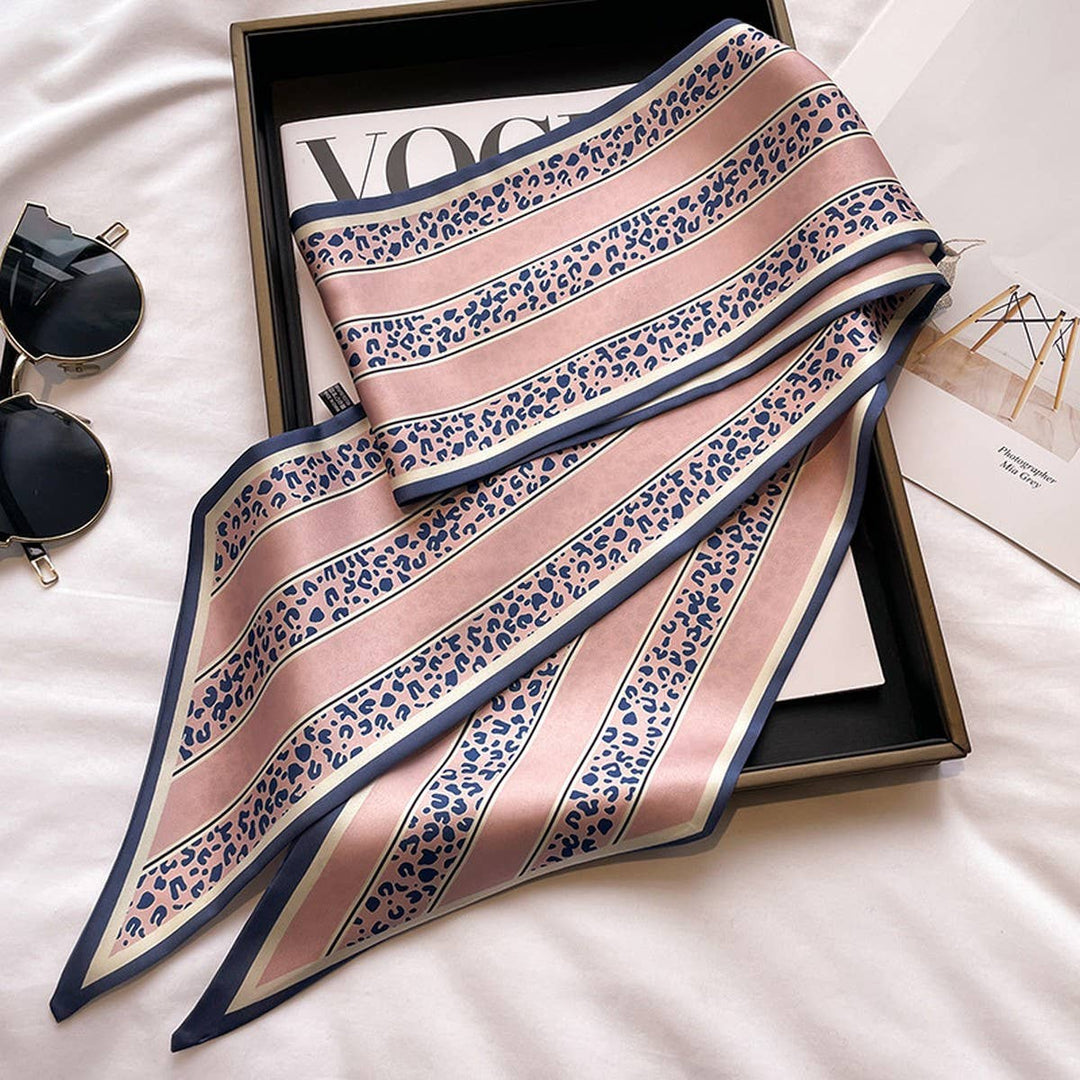 ACCITY - Women’s Long Silk Scarf – Stylish Neck Accessory_CWASC03144