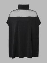 Load image into Gallery viewer, VividLux - Batwing Sleeves See-Through High-Neck Blouses&amp;Shirts Tops