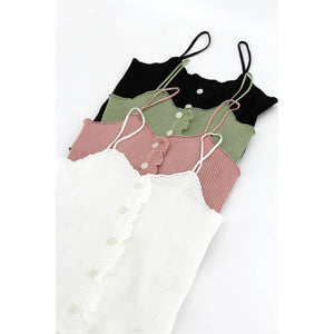 Ruffled Crop Cami Tank *multiple colors*