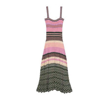 Load image into Gallery viewer, Retro Pleated Knit Dress