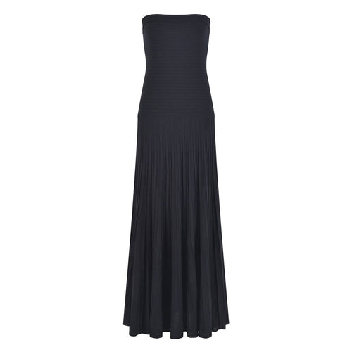 Pleated Strapless Dress