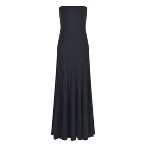 Pleated Strapless Dress