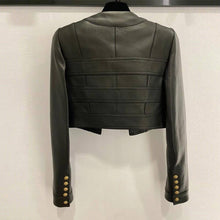 Load image into Gallery viewer, Black Faux Leather Jacket