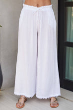 Load image into Gallery viewer, Linen Fringe Hem Pant