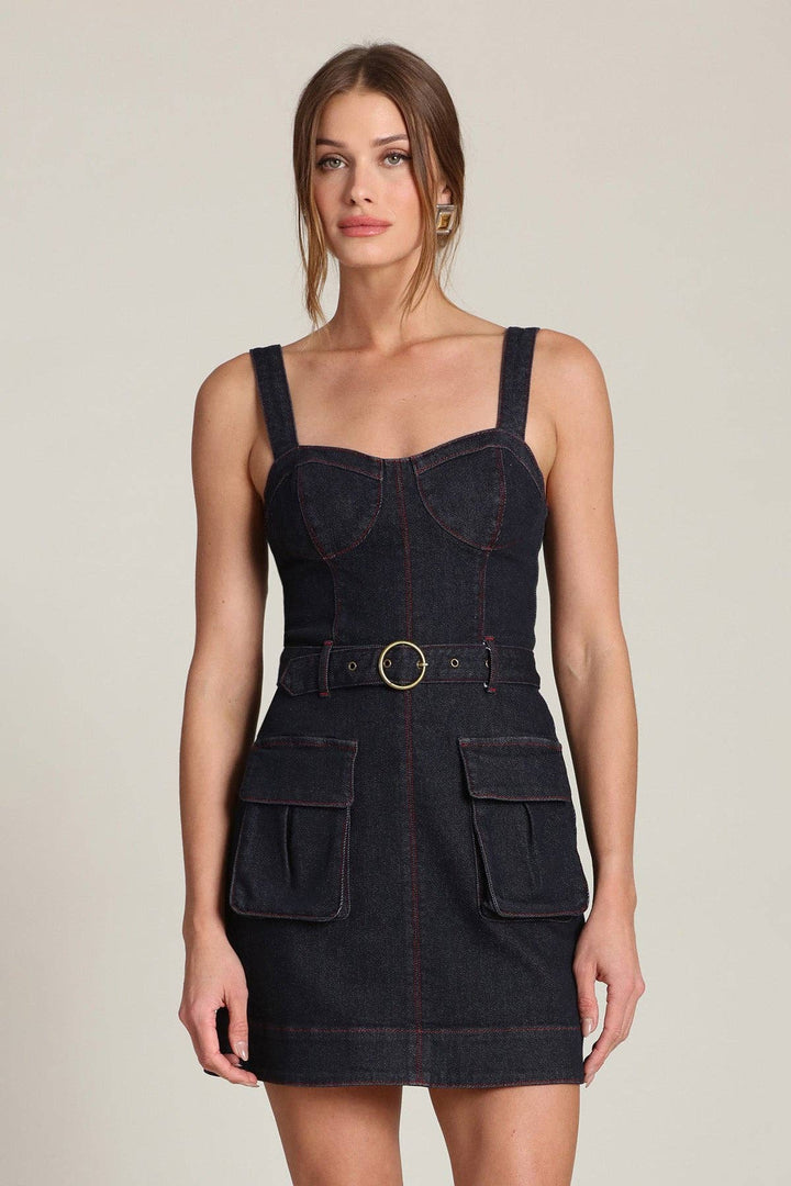 Denim Utility Mini Dress